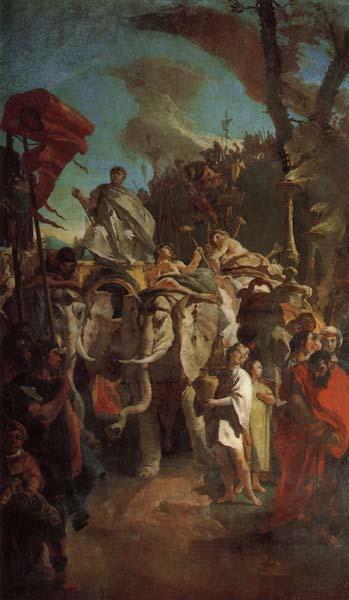 Giovanni Battista Tiepolo The Triumph of Aurelian Sweden oil painting art